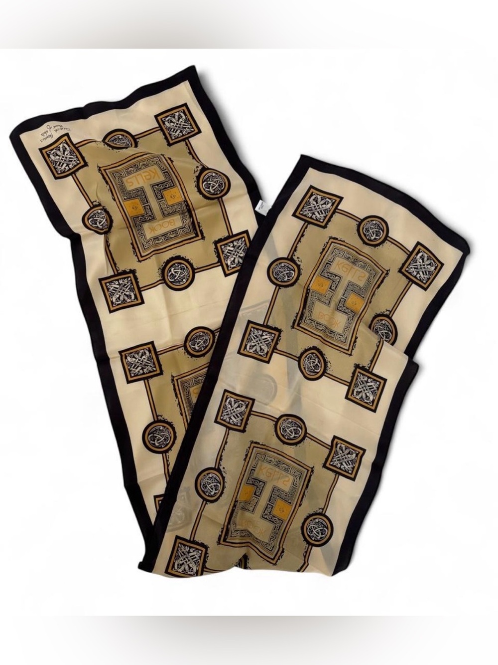 Silk Patrick Francis Book of Kells Art Scarf